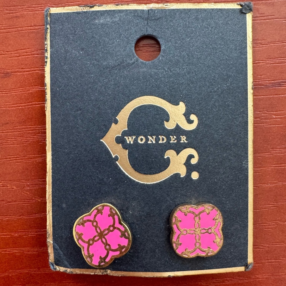 C.Wonder Pink & Gold Earrings - Retails for $28